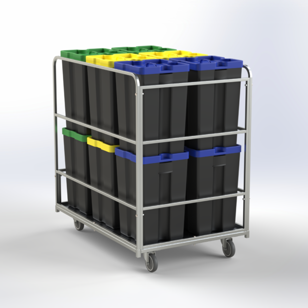 Carro para Contenedores Hospitalarios