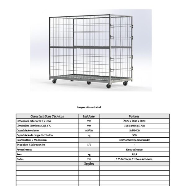 Contenedor en rollo 2000x1000x2000 - Imagen 2