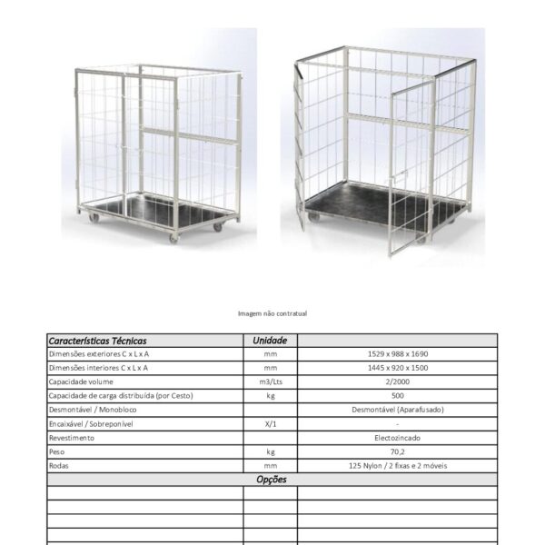 Contenedor en rollo 1500X975x1700mm - Imagen 2