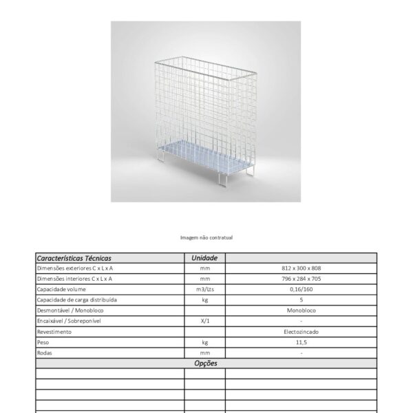 Cesta 800x300x800 - Imagen 2