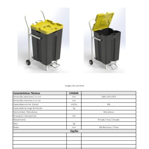Carro para Caja de Residuos - Imagen 2