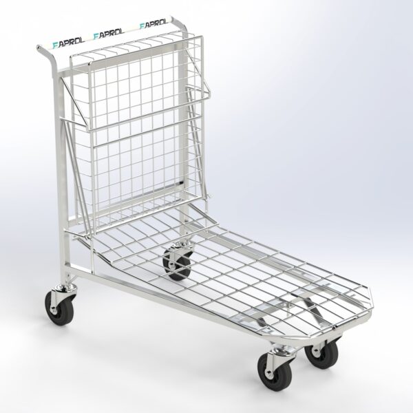 Carro Bricocash con cesta articulada - Imagen 4