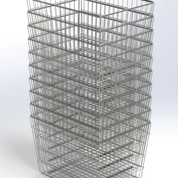 Cesta de alambre 800x600x500 - Imagen 4