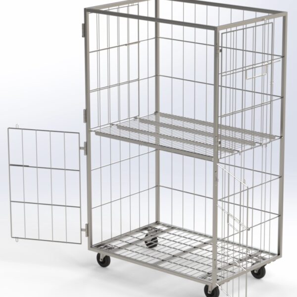 Roll Container Inox 1200x800x2000 - Imagen 3