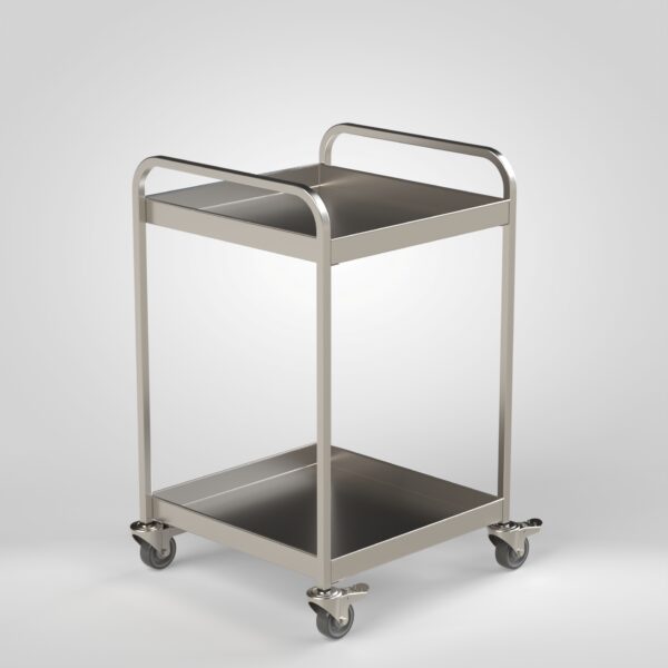 Carro de 2 Bandejas 600x600x900 inox