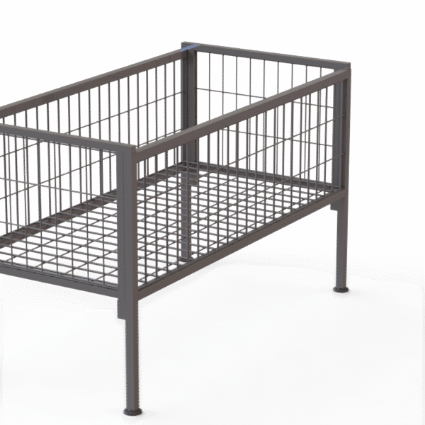 Mesa expositora de malla metálica Lux